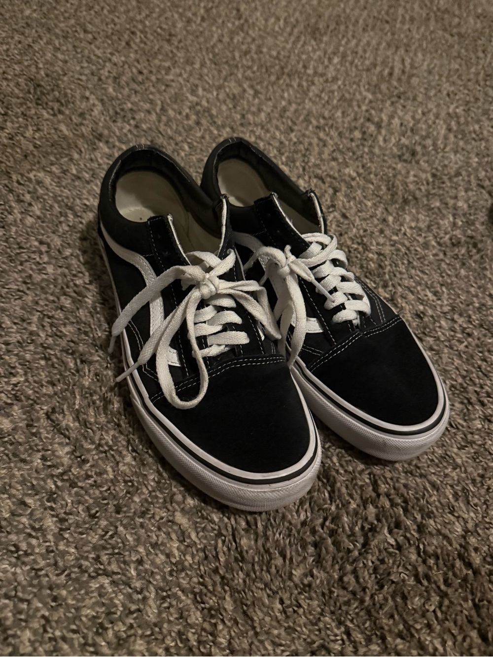 Van’s Black and White Low-Top Canvas Sneakers - “Throwback” Collection